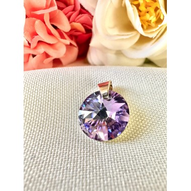 Dije Swarovsky Circulo Violeta