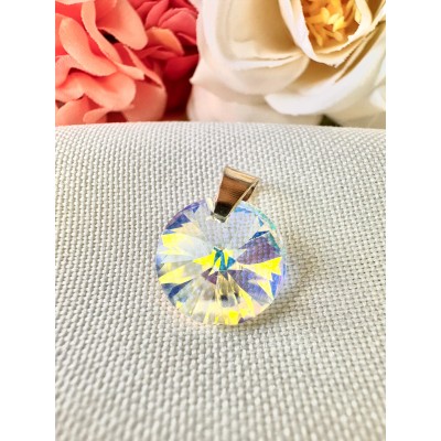 Dije Swarovsky Círculo Translúcido