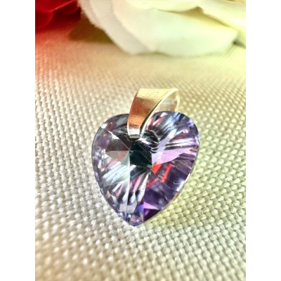 Dije Swarovsky Corazón Violeta