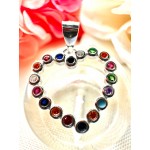 Dije Corazon con Strass de colores