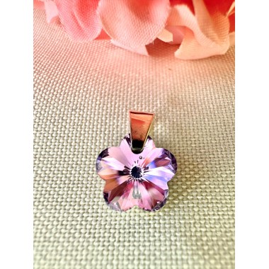 Dije Swarovsky Flor Violeta