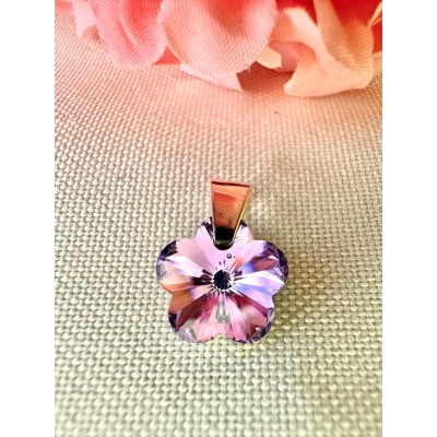 Dije Swarovsky Flor Violeta
