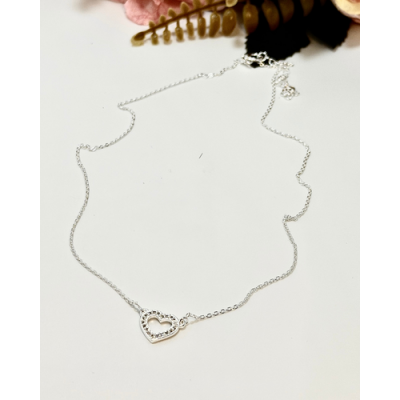 CADENA CORAZON CALADO 