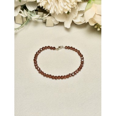 PULSERA CRISTAL CAFÉ