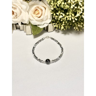 PULSERA CRISTAL LOLY GREY