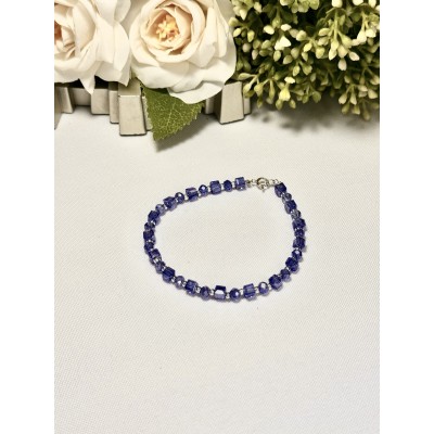 PULSERA CRISTALES AZUL